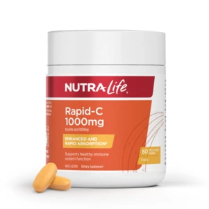 (PRE ORDER) Nutra-Life Rapid-C 1000Mg 60 Tablets shelf life 2yrs